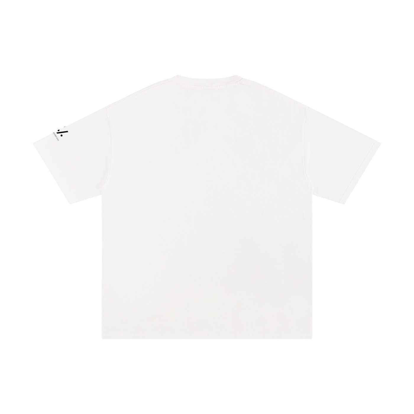 wRC+ cotton tee — Black on white