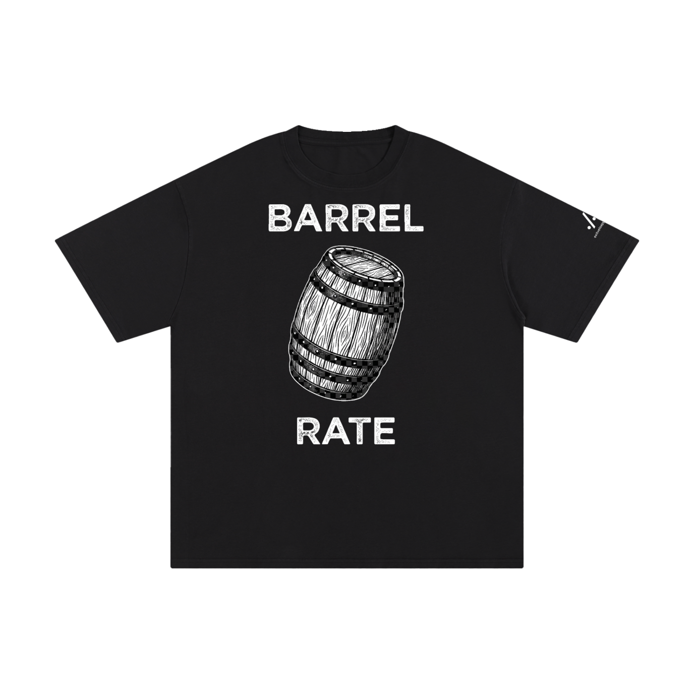 Barrel Rate cotton tee — Black