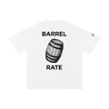 Barrel rate cotton tee — White