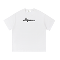Ellipsis tee — Black on white