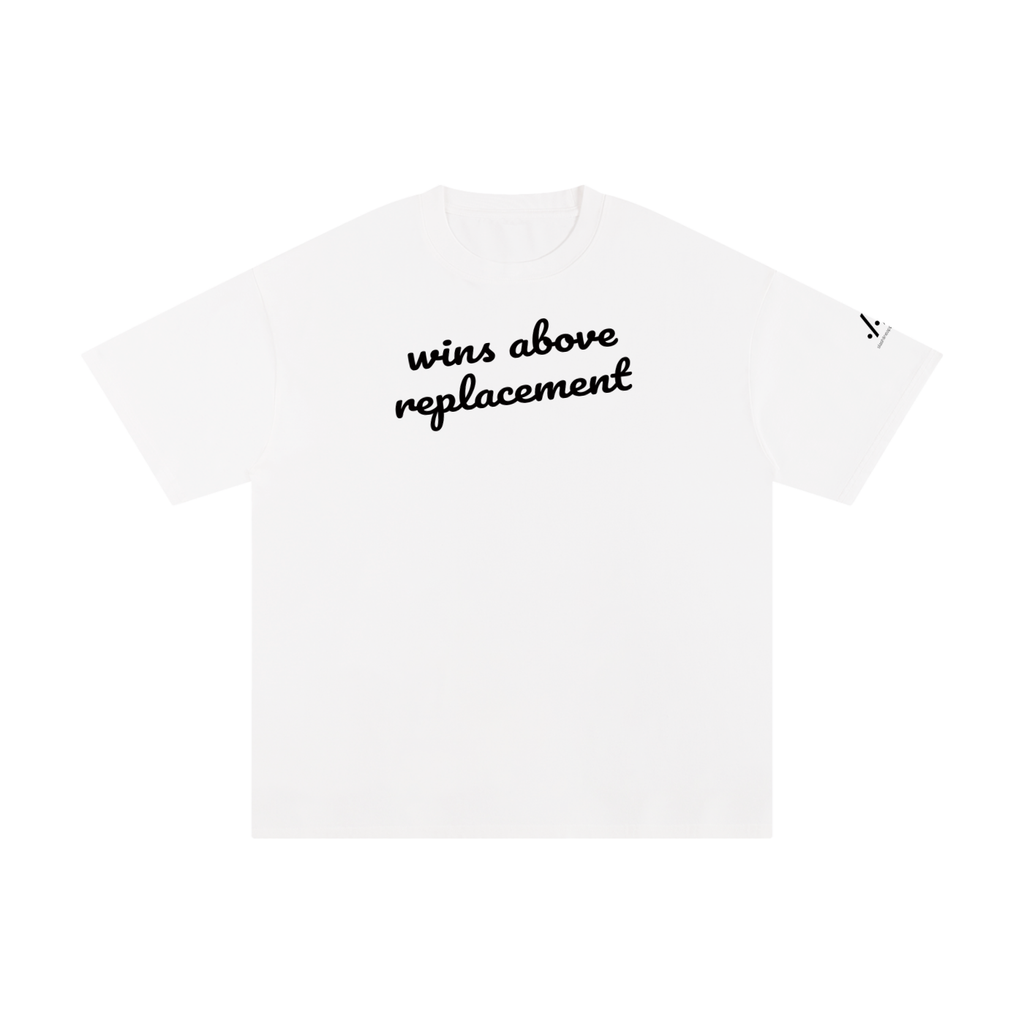 WAR cotton tee — Black on white
