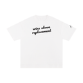 WAR cotton tee — Black on white
