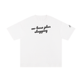 OPS cotton tee — Black on white